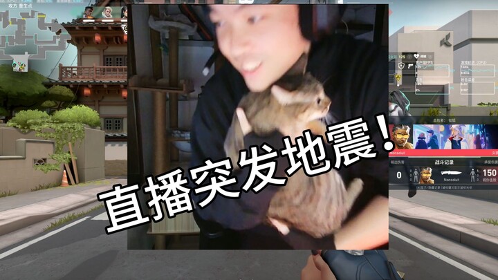 แผ่นดินไหวเกิดขึ้นกลางไลฟ์สด รีบช่วยแมวทันที?