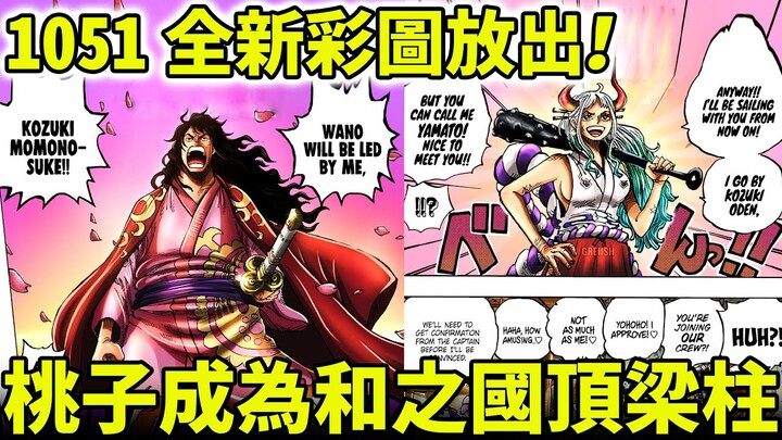 【海賊王】1051全图情报！28岁桃之助曝光，大和想上船却没有梦想！