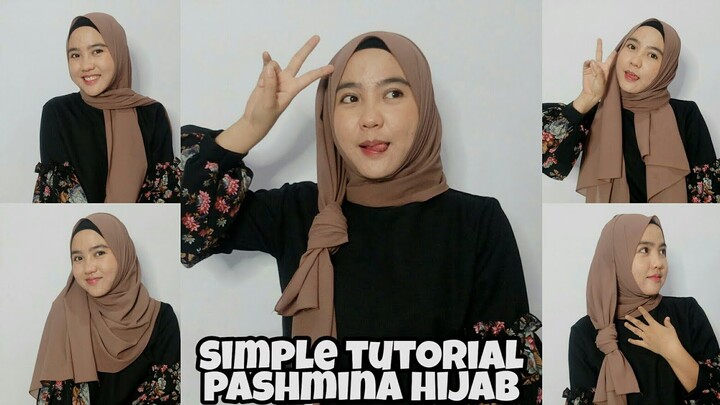 6 TUTORIAL HIJAB PASHMINA SIMPLE UNTUK SEHARI-HARI