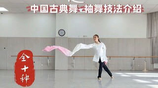 Demonstration of Chinese Classical Dance Sleeve Techniques (All Ten Types)
