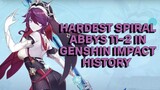 Nostalgia Hardest Spiral Abbys 11-2 In Genshin Impact History
