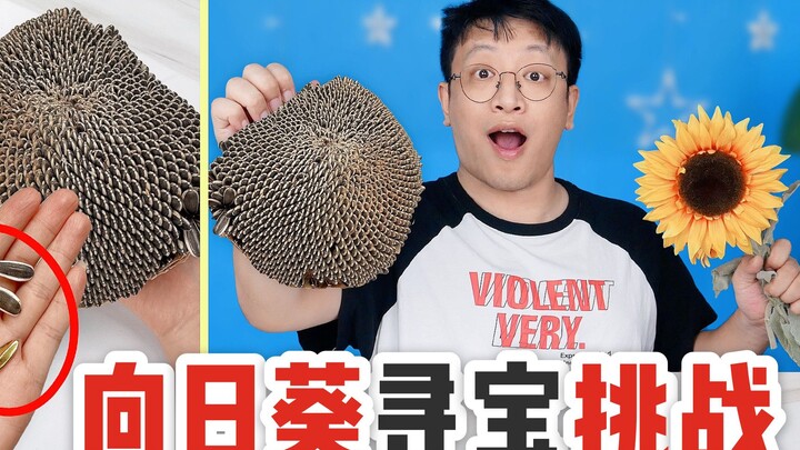 Are there “golden sunflower seeds” inside sunflowers? Peeling them out one by one with your hands is