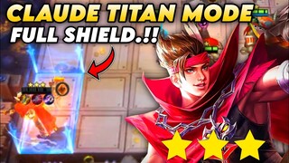 FULL SHIELD CLAUDE.!! TITAN MODE.!! MAGIC CHESS MOBILE LEGENDS