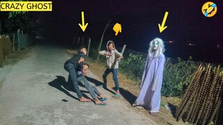 Prank😂 !! pocong dan kuntilanak nyasar di pagar orang ngakak || prank indonesia ||