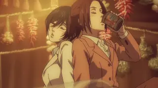 [ Attack on Titan ] Mikasa is a slob, drunk after just a few drinks