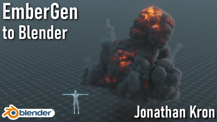 Real Time Smoke Simulations to Blender [EmberGen] | English