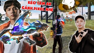 [Free Fire] THỬ THÁCH T GAMING CẦM AK RỒNG XANH GÁNH HR PIXEL GIÀNH TOP 1 ?? CẦM AK TOP ĐƠN GIẢN QUÁ