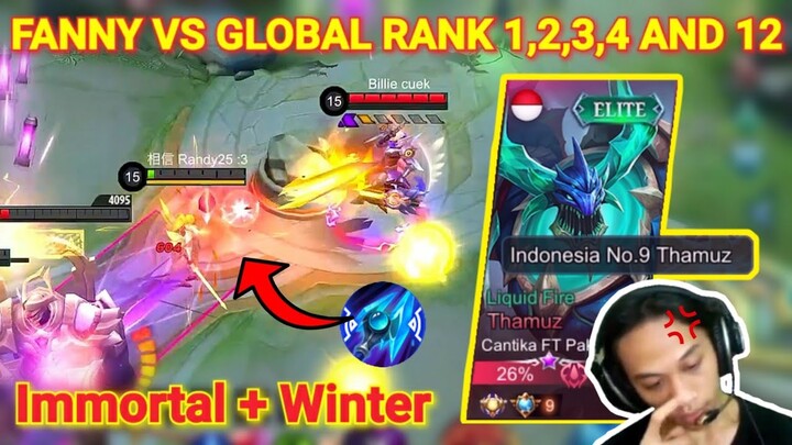 GLOBAL 1 RANK VS RANDY25 FANNY!! INSANE HARD GAME | Mobile Legends