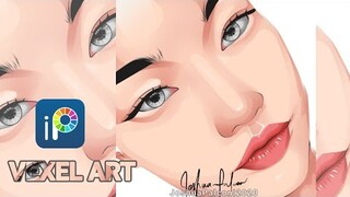 VEXEL ART PROCESS [TRYING DIFFERENT ART STYLE] | LUNE EXIS STYLE | IBISPAINTX