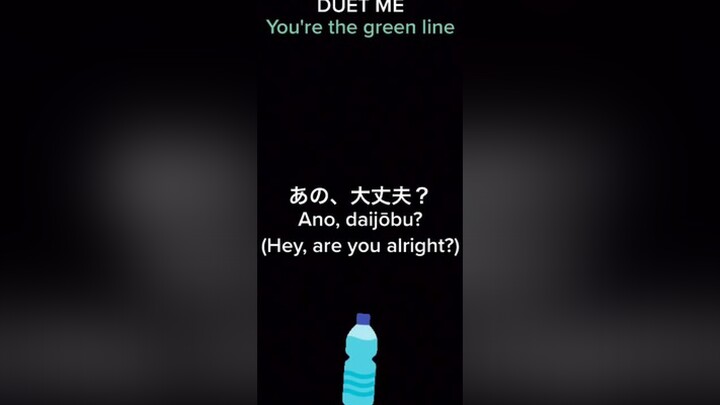 DUET ME: YOU'RE THE GREEN LINE. POV: You run out of water after PE class. fyp duet pov voiceacting