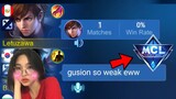 GUSION FAKE WR PRANK in MCL (pt8) & THIS GIRL INSULT MY GUSION  💀