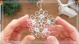 Don't let anyone with disabilities in! Super beautiful three-dimensional snowflake pendant, can be u