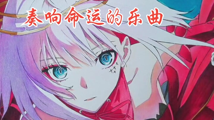 [Takt Op. Destiny Hand-Drawn] A stunning hand-drawn Cosette, playing the melody of fate