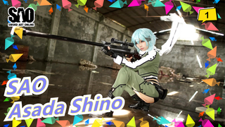 [Sword Art Online] [Kompilasi Permainan Kostum Para Gadis] Musim 3 | Asada Shino_1