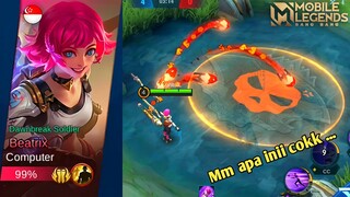 NEW HERO BEATRIX DAWNBREAK SOLDIER GAMEPLAY - MOBILE LEGENDS