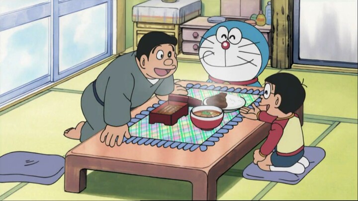 Doraemon Bahasa Indonesia Eps 107 - "Taplak Hidangan Serba Ada" & "Pekerjaan Sambilan Si Manusia Hut