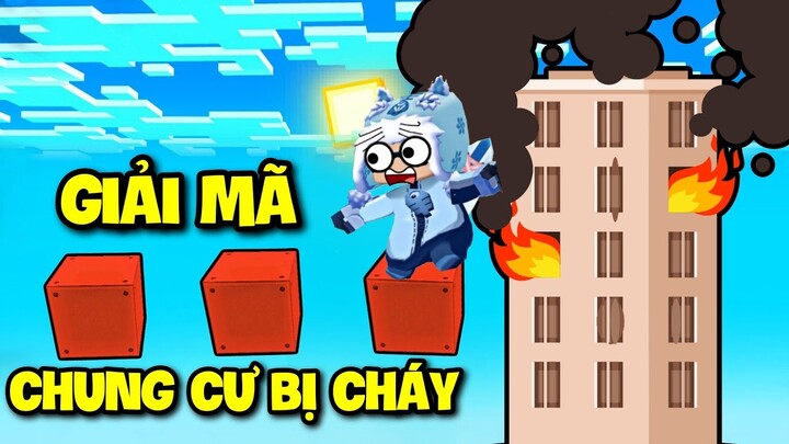 MEOWPEO THỬ THÁCH GIẢI MÃ THOÁT KHỎI TÒA NHÀ ĐANG BỊ CHÁY 1000 ĐỘ TRONG MINI WORLD MINI GAME