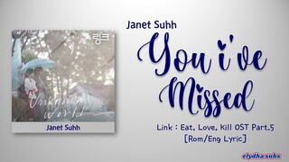 Janet Suhh (자넷서) - You I've Missed [Link  Eat, Love, Kill OST Part.5] [Color_Coded_Eng Lyrics]