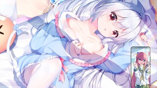 【Mesin Wallpaper】 Rekomendasi Wallpaper Gadis Cantik Dua Dimensi Ekor Kucing Sutra Putih Lolita (Edi