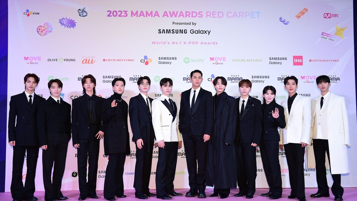 【Chữ Trung Túc Cảo】SEVENTEEN 2023 MAMA Thảm đỏ + Giải thưởng Phong cách Văn hóa Bibigo