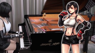 🤍ผมสั้น Tifa Zhenxiang ❤️ Final Fantasy VII "เพลงธีม Tifa / Nobuo Uematsu" เล่นเปียโนของ Ru