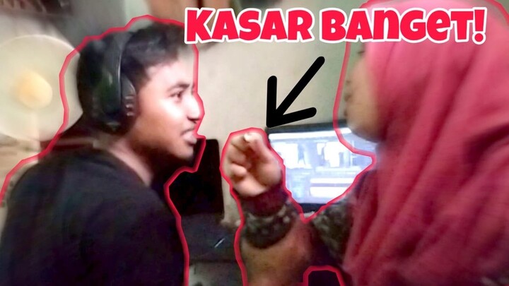 PRANK GANGUIN FIAN LAGI NGEDIT VIDEO SAMPAI NGAMBEK !!!