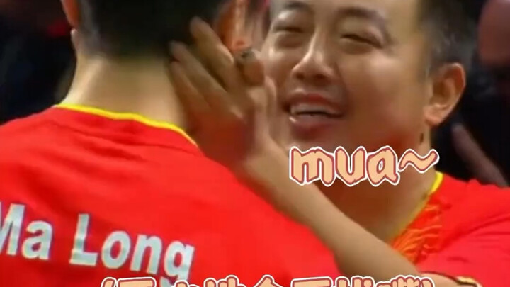 China’s table tennis coaches’ “kiss-and-hug” style of encouragement has led to person-to-person tran