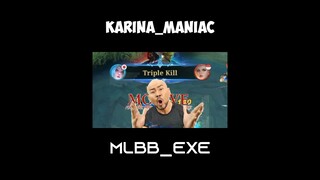 Karina maniac+Exe |Mobile legends #shorts