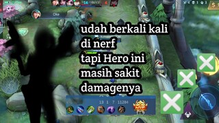 Hero marksman yg satu ini udah sering x di nerf montoon tapi msih jadi most pick di rank maupun MPL