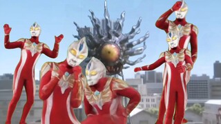 Ultraman Max tries various actions because of amnesia
