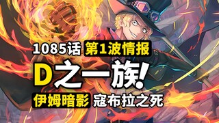 海贼王1085话第1波情报！“暗影”伊姆首次出手！薇薇也来自D之一族？莉莉女王的真正名字曝光！