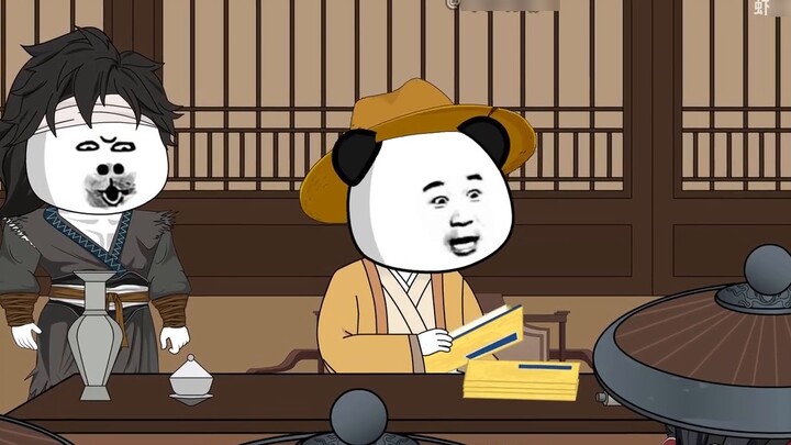 Ketika kita bertemu, kita minum anggur, dan ketika kita berpisah, bulan purnama. Li Tai menulis puis