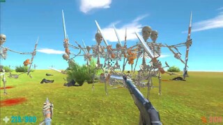 Survive in Skeleton Kingdom. FPS Perspective! Animal Revolt Battle Simulator