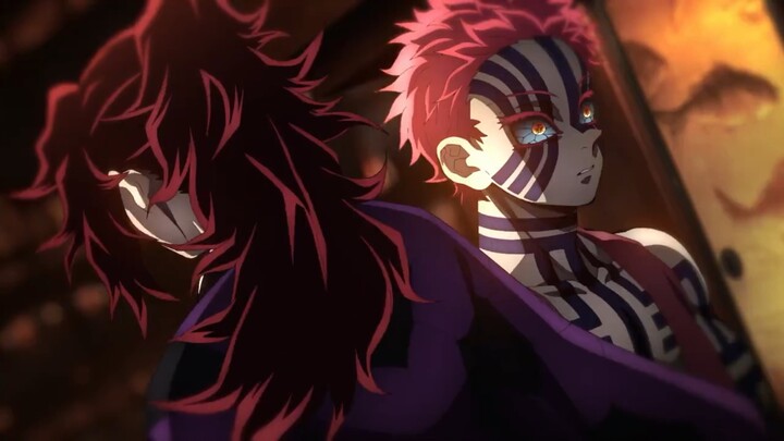 Kimetsu No Yaiba Season 3 Swordsmith Village Arc - AKAZA Dihadapan Kokushibo tak berkutik