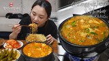 리얼먹방▶ 입맛 없을땐 콩나물밥 & 청국장 ☆ ft.엄마표 고추장아찌ㅣBean Sprouts Rice & CheonggukjangㅣREAL SOUNDㅣASMR MUKBANGㅣ
