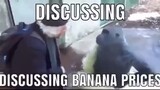 discussing banana prices