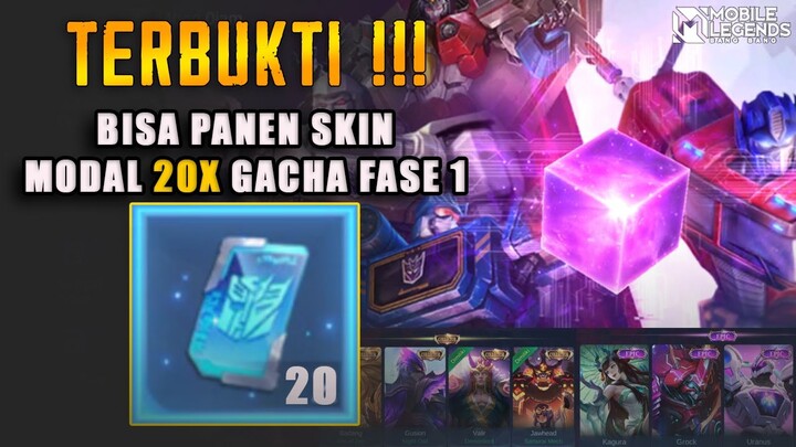 TERBUKTI !! TRIK 20X GACHA DI FASE 1 EVENT TRANSFORMERS BISA PANEN SKIN MOBILE LEGENDS