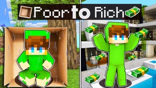 Going from POOR To RICH In Minecraft!