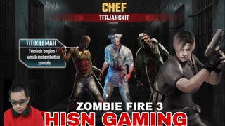 game zombie fire 3D.  chef terjangkit virus