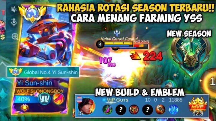 TUTORIAL TERBARU YSS REVAMP RANK EPIC CARA PAKE PASIF ROTASI YSS SEPERTI PRO PLAYER FULL BUILD 2025