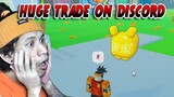 Golden Huge Balloon Cat, Trading Huge Pets But On Discord | Pet Simulator X Cat World Update |Roblox