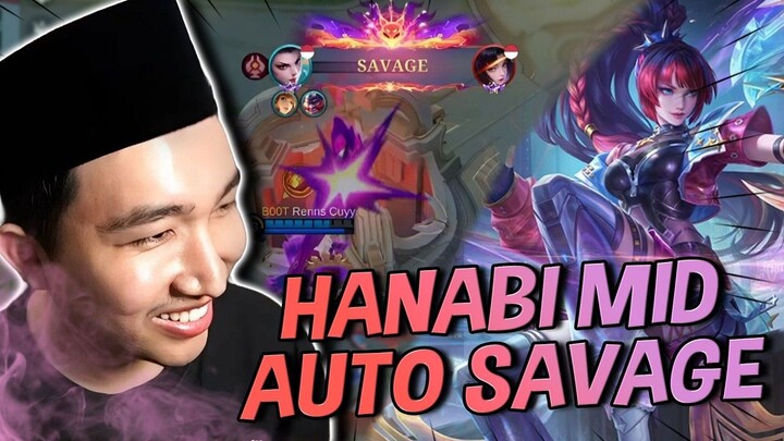 JANGAN COBA COBA HANABI MID KALO GAK MAU KETAGIHAN !! - Mobile Legends #MLBBIDCr