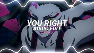 you right - doja cat, the weeknd [edit audio]