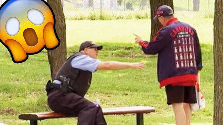 พลเรือนจับตำรวจ! เพียงเพื่อหัวเราะมุข