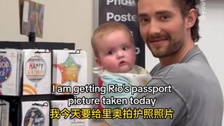 带宝宝拍护照的一天..