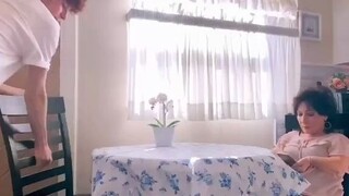 高个子儿子和矮个子妈妈，好可爱~