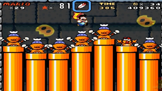ใหม่ Super Mario World Brutal Darkness ผู้เล่นหลายคน 100% - WORLD 5 MYSTERIOUS FOREST ตอนที่ 2