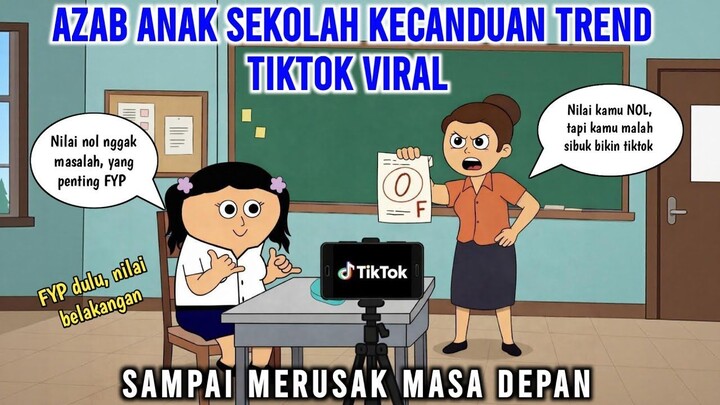AZAB ANAK SEKOLAH KECANDUAN TREND TIKTOK VIRAL SAMPAI MERUSAK MASA DEPAN  ANIMAS