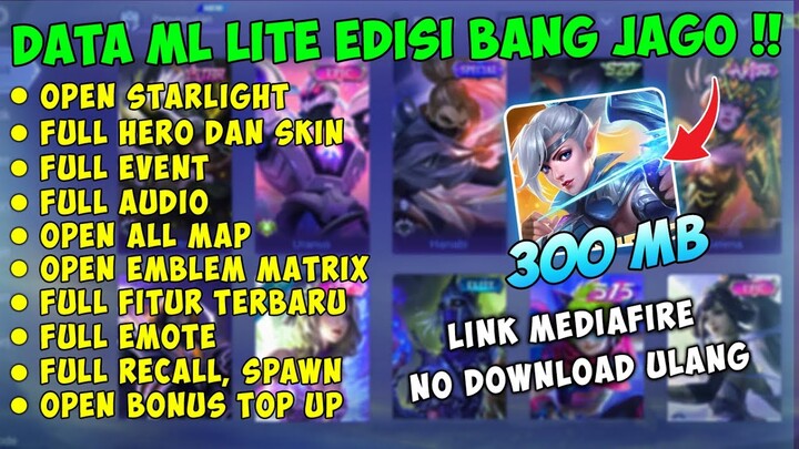 Data ML Lite Full Event Edisi Bang Jago 300MB Update Patch Edith | ML Lite | ML Lite Patch Terbaru