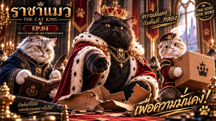 👑🐈‍⬛ ราชาแมว EP.04 — ราชาแมวกับกล่องต้องห้าม 📦